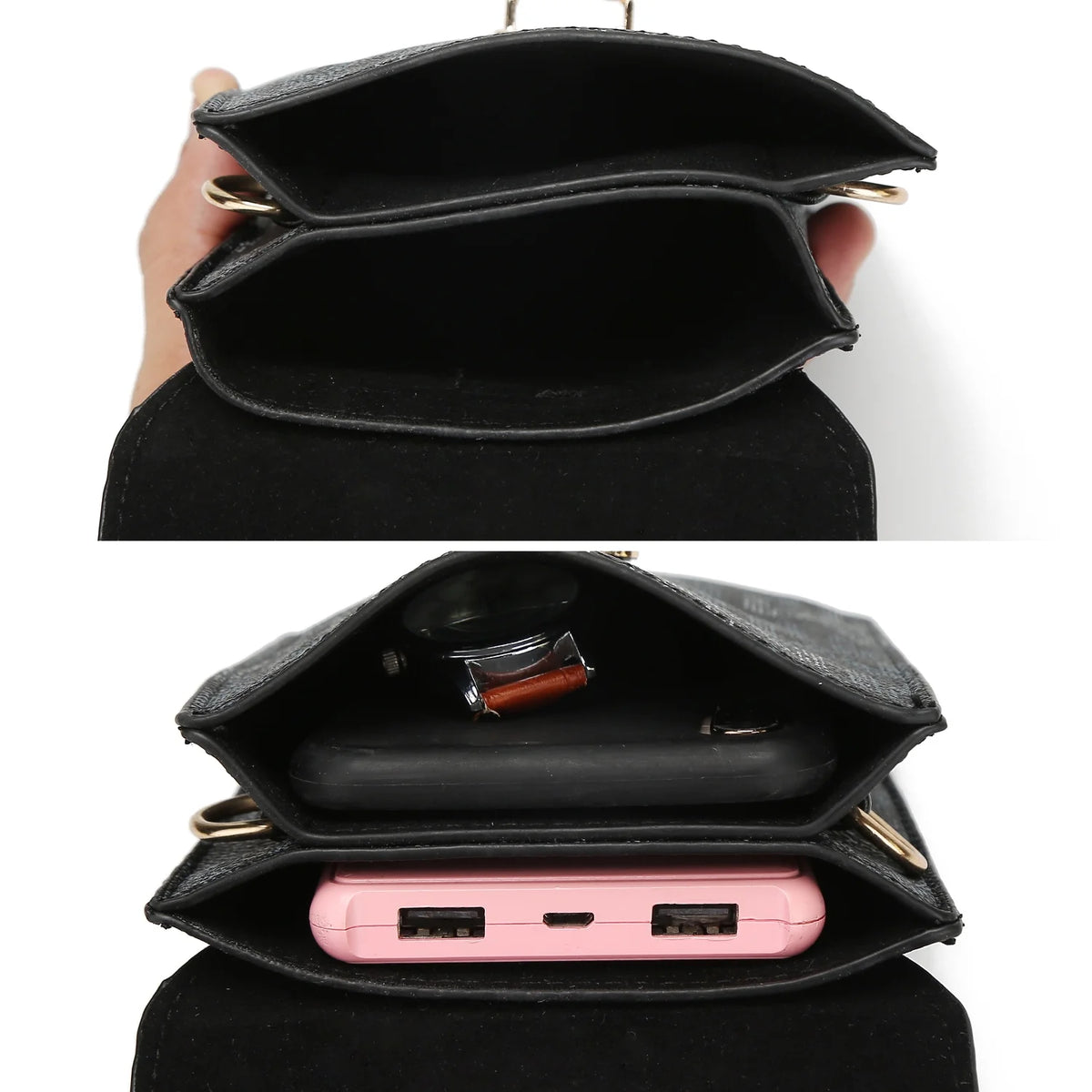 Signature Phone Wallet Crossbody Handbag V409573