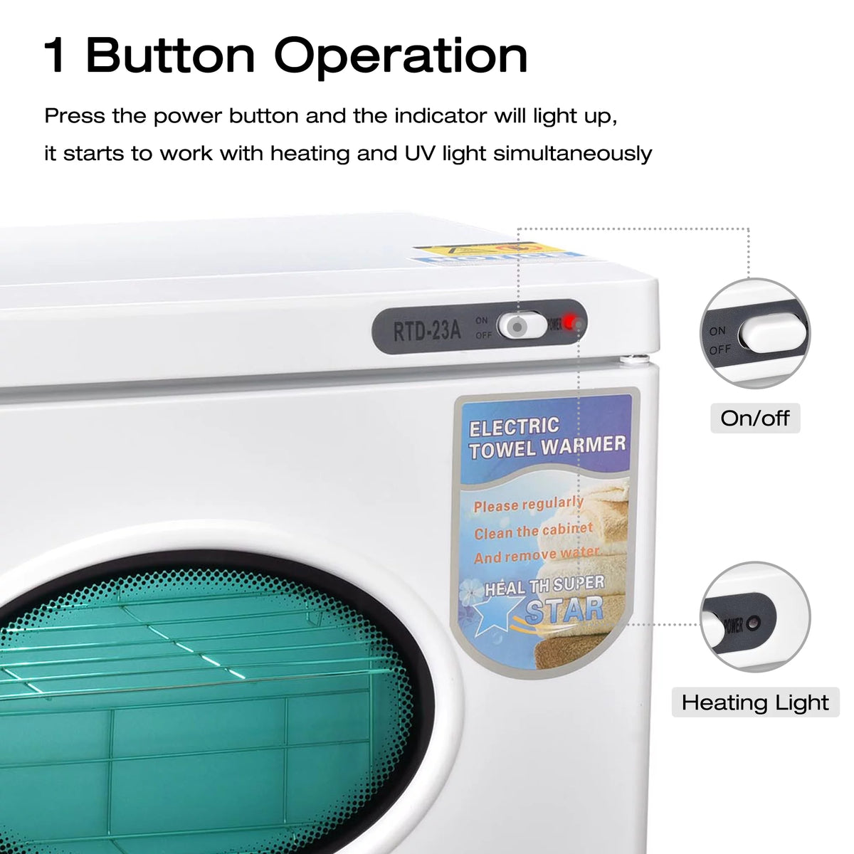 26L 2in1 Towels Warmer Hot Cabinet O331336