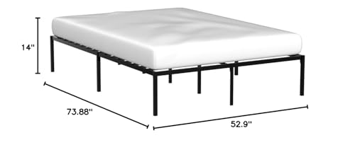 Folding Metal Platform Bed Frame Full Size J73588