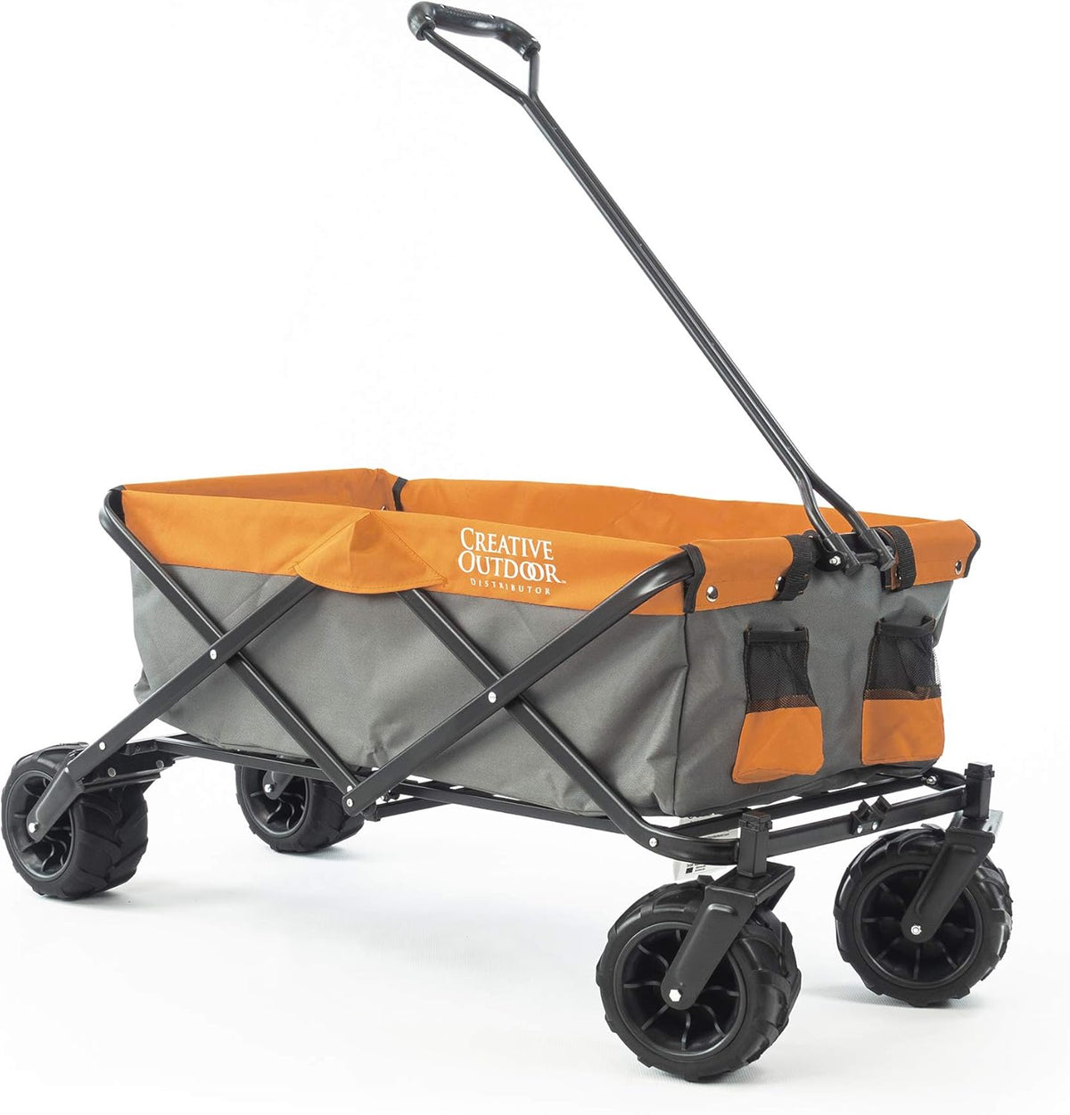 Collapsible Folding Wagon Cart Black & White Stripes N4070
