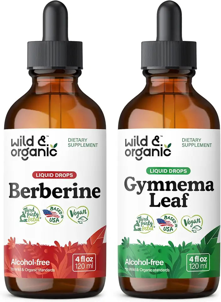Berberine Tincture 4 fl oz & Gymnema Leaf Tincture 4 fl oz D64648