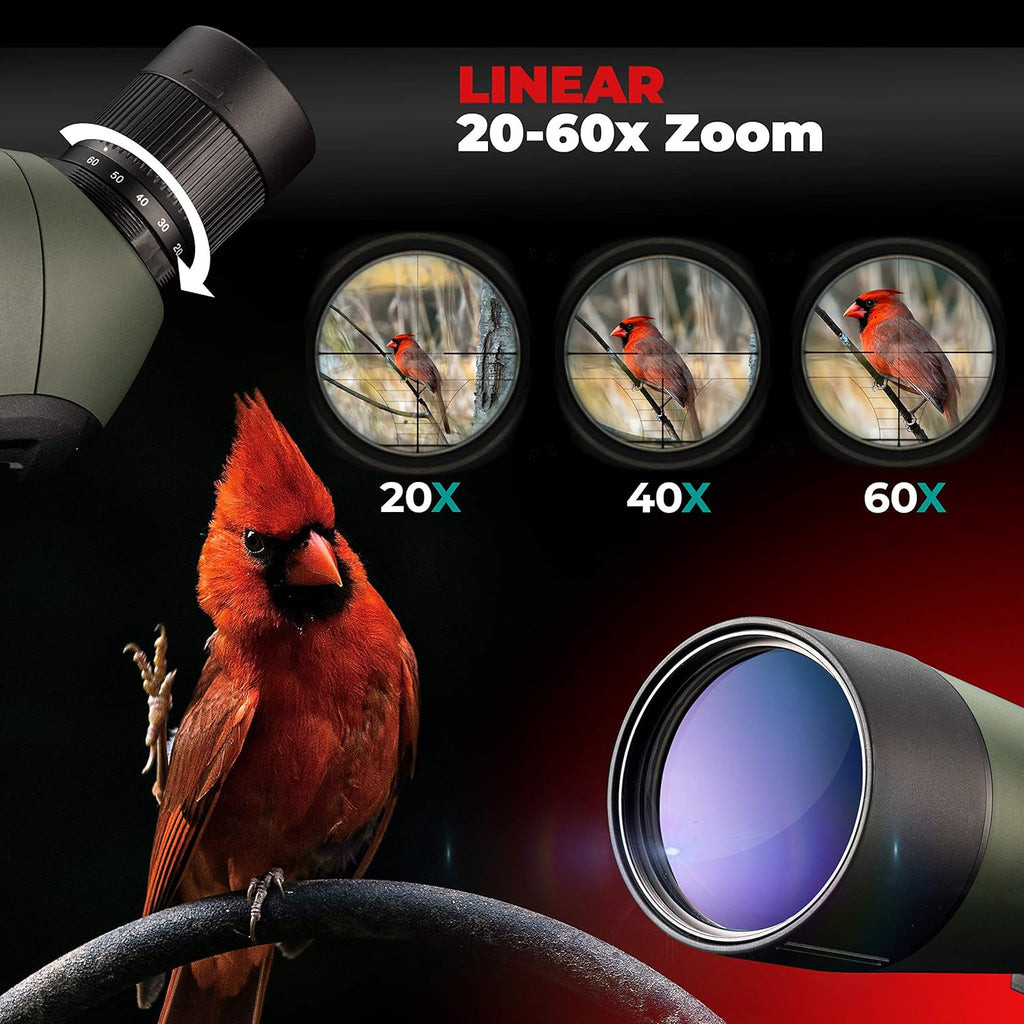 20-60x80 Spotting Scope with Tripod L7016