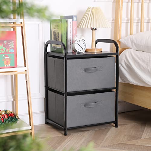 Black 3 Drawer Fabric Dresser X2802