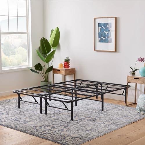 Folding Metal Platform Bed Frame Full Size J73588