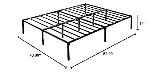 Folding Metal Platform Bed Frame Full Size J73588