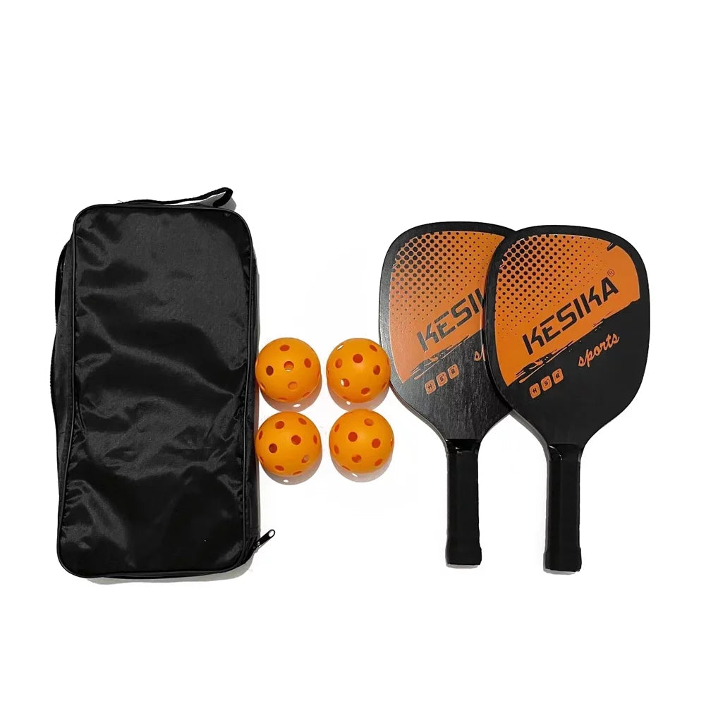 Pickleball Paddle Set 2 Rackets & 4 Balls with Carrying Bag K49573