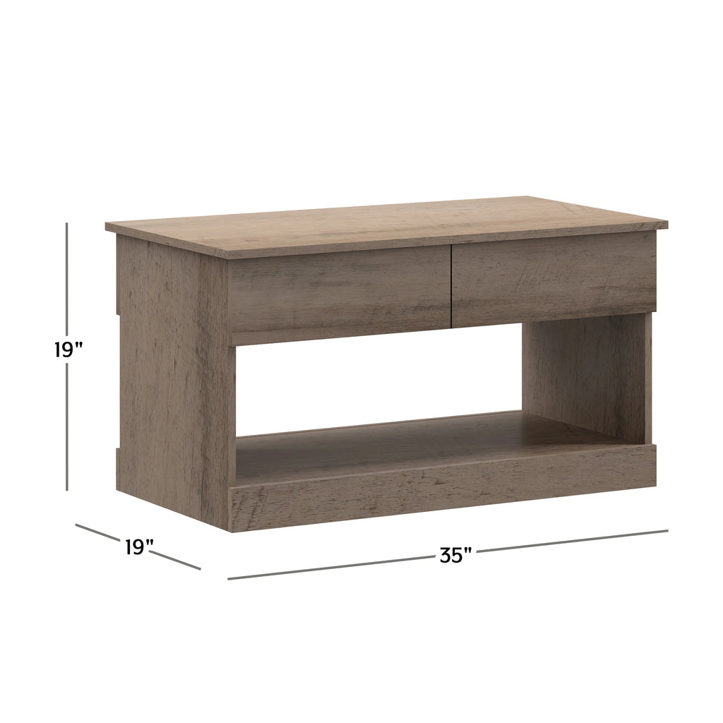 Gray Oak Lift Top Coffee Table C1204