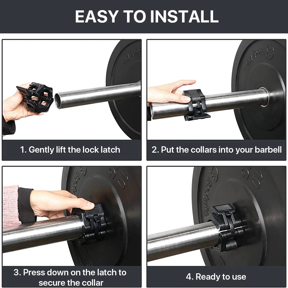 2 inch Black Barbell Clamps S706512