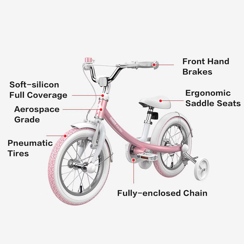 Kids 14 In. Pink Bicycle with Training Wheels O516190