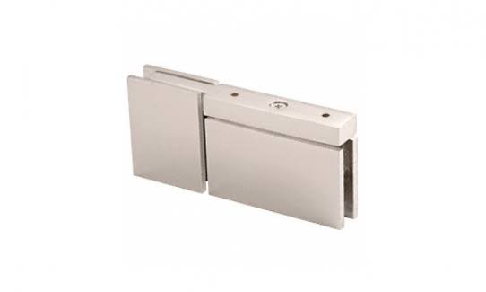 Satin Nickel Top or Bottom Mount Pivot Hinge with Attached U-clamp W505108