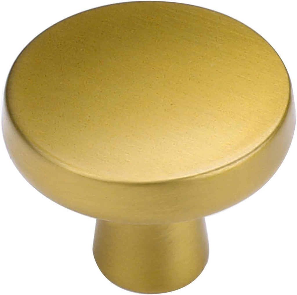25 Pack Black Round Cabinet Knobs Y238022