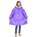 Oversized Sherpa Hoodie with Front Pocket T329