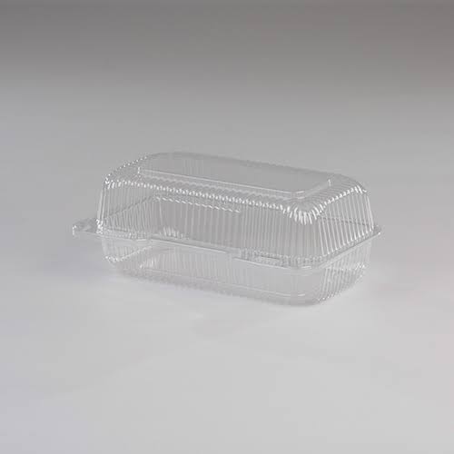 Clear Plastic Hinged Locking Lid Food Container B323740