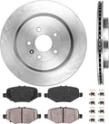 Premium Rear Brake Rotors + Ceramic Pads + Clips B9413
