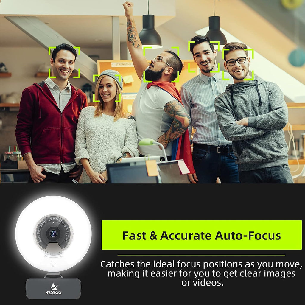 1080P 60FPS Webcam with Light R766901