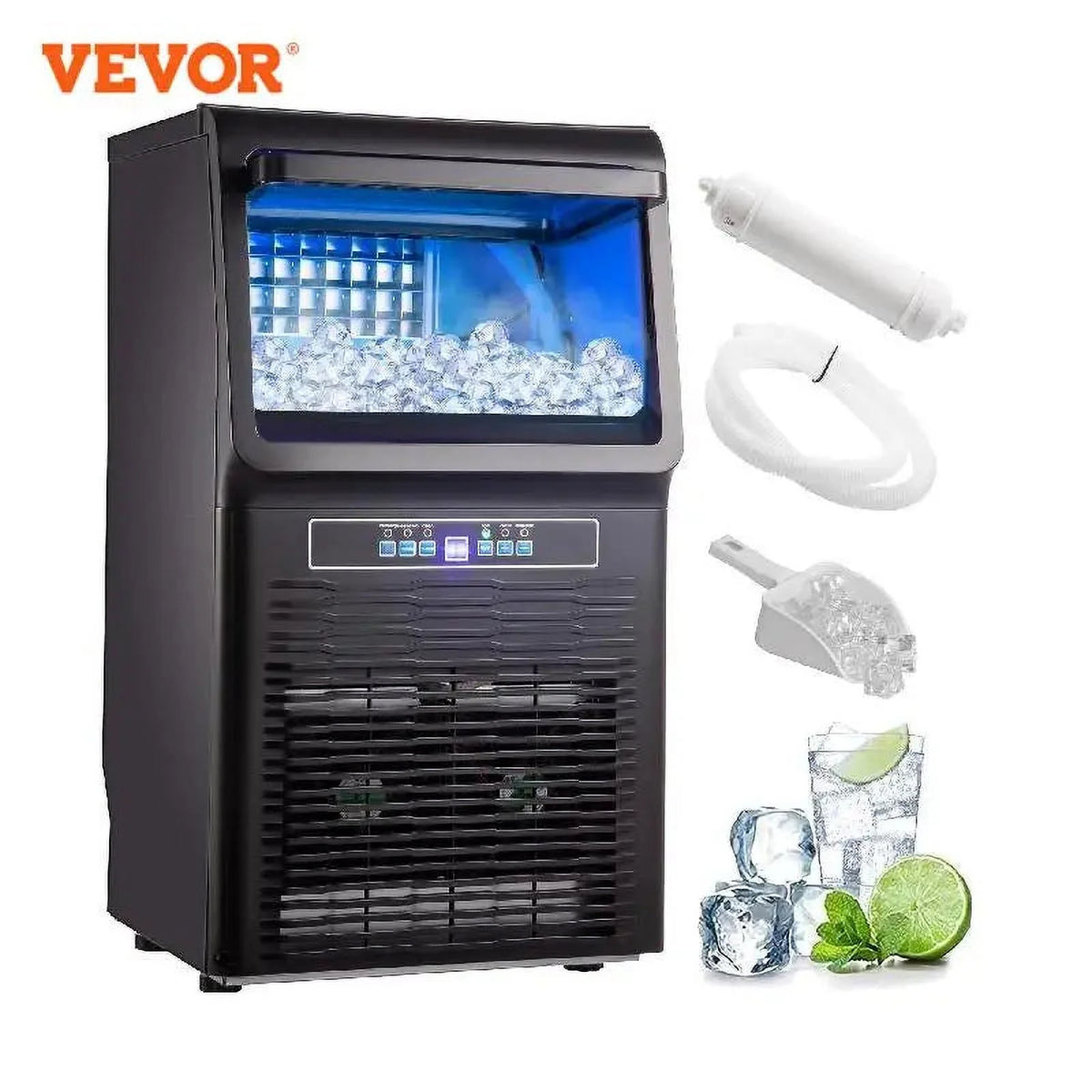 Commercial Ice Maker 30KG/24H Countertop Cube Ice Machine D9322