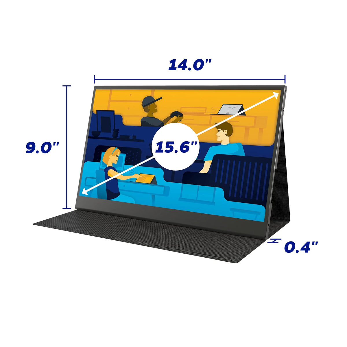 15.6” 1080P FHD Portable Monitor X9303