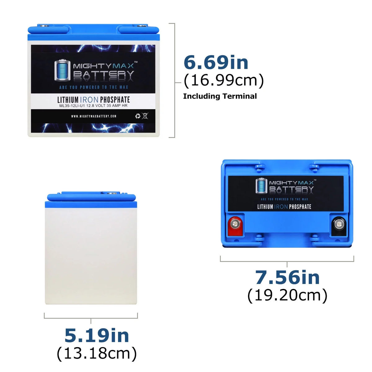 12V 35AH U1 Lithium Replacement Battery N86247