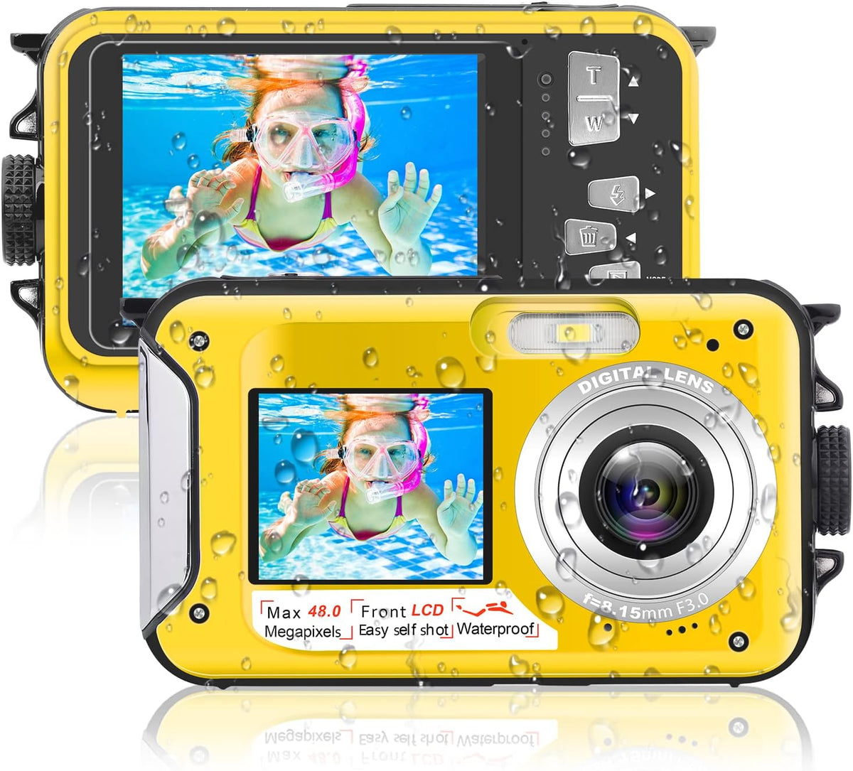 48MP 2.7K Waterproof Digital Camera T29793