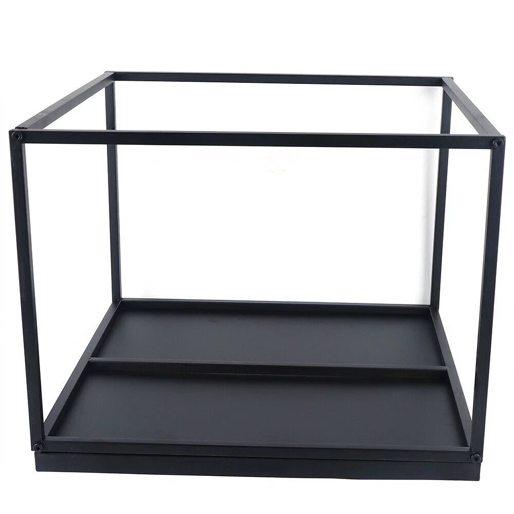 24" Black Metal Square Side Table Z4474