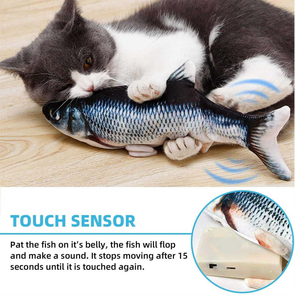 Electric Floppy Fish Cat Toy W94792