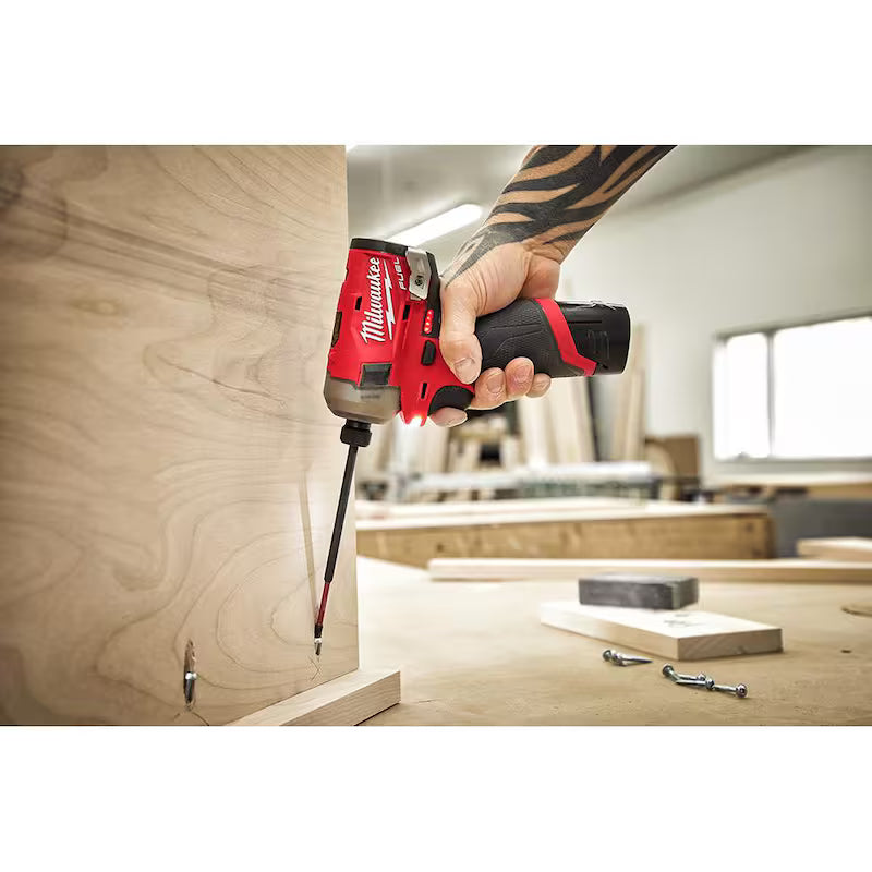 12-Volt Lithium-Ion 1/4 in. Cordless Hex Impact Driver Compact Kit K53825