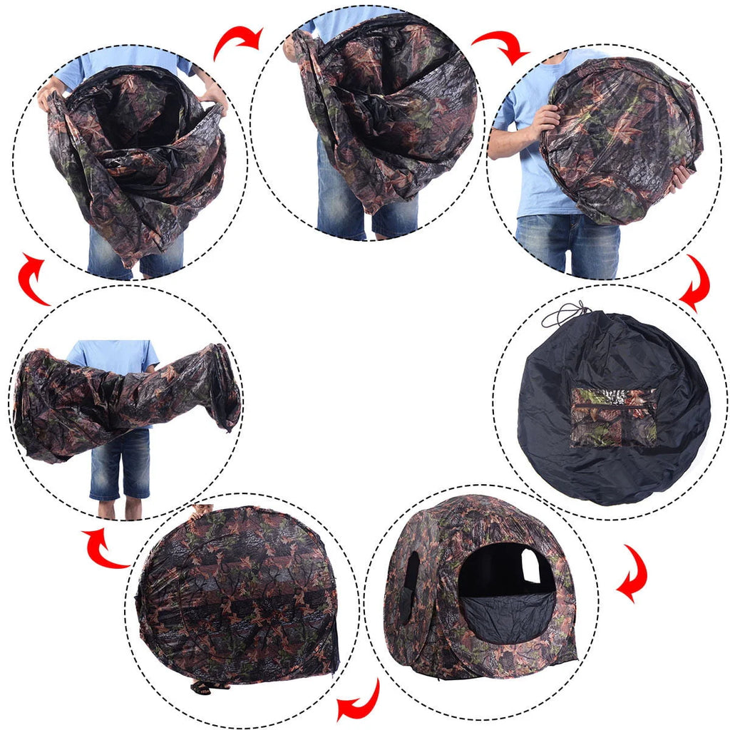 Portable Pop Up Camo Hunting Blind Y52922