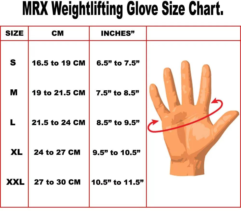 Weight Lifting Gloves Long Wrist Strap Black / Red M D33021