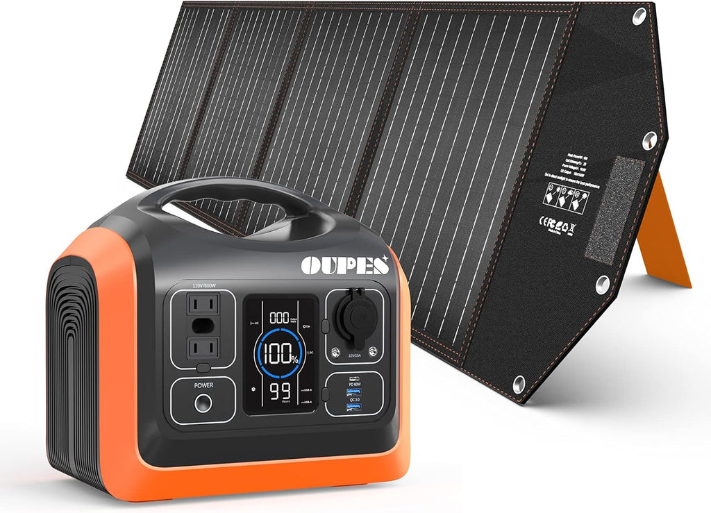 Portable Power Station 600W with 100W Panel S411998