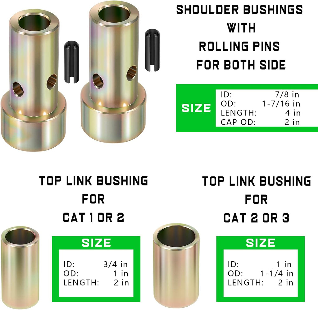 2 Pairs Quick Hitch Adapter Bushing Kit A866846
