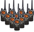 GMRS Two Way Radio with NOAA Weather Scan, 50 Channels, Black/Silver, 10 Radios L230
