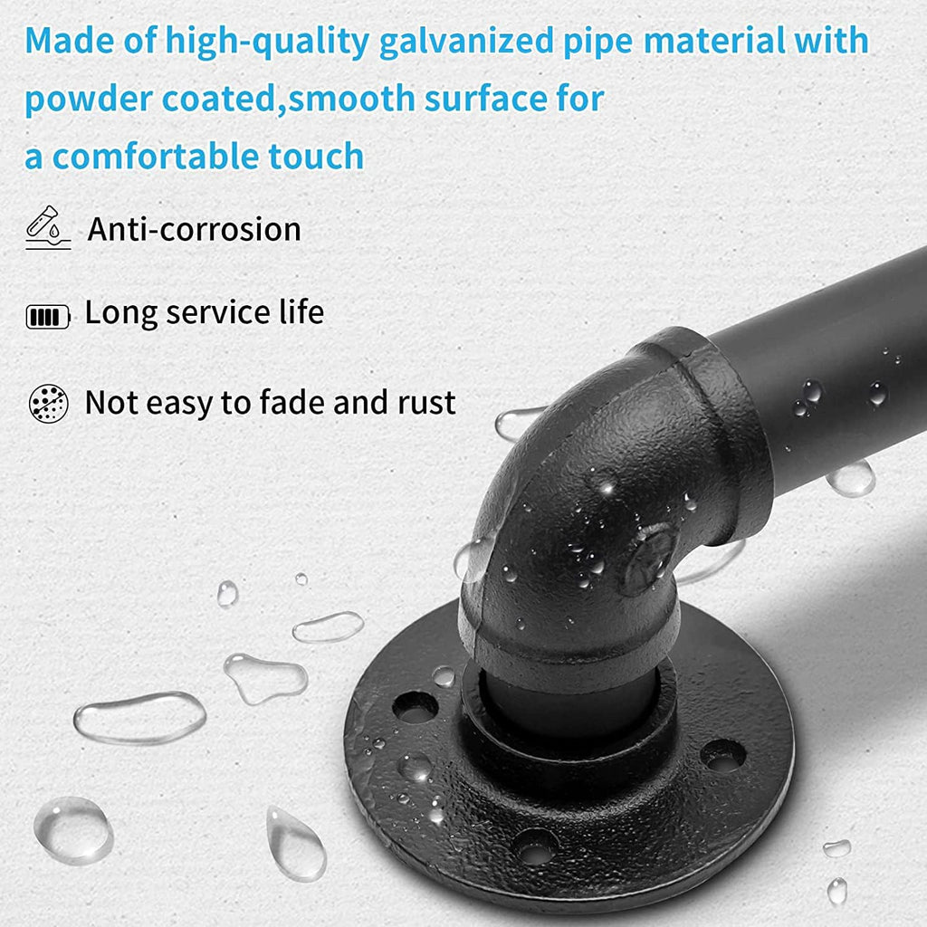 Wall Handrail 6FT/180CM Galvanized Pipe J3554