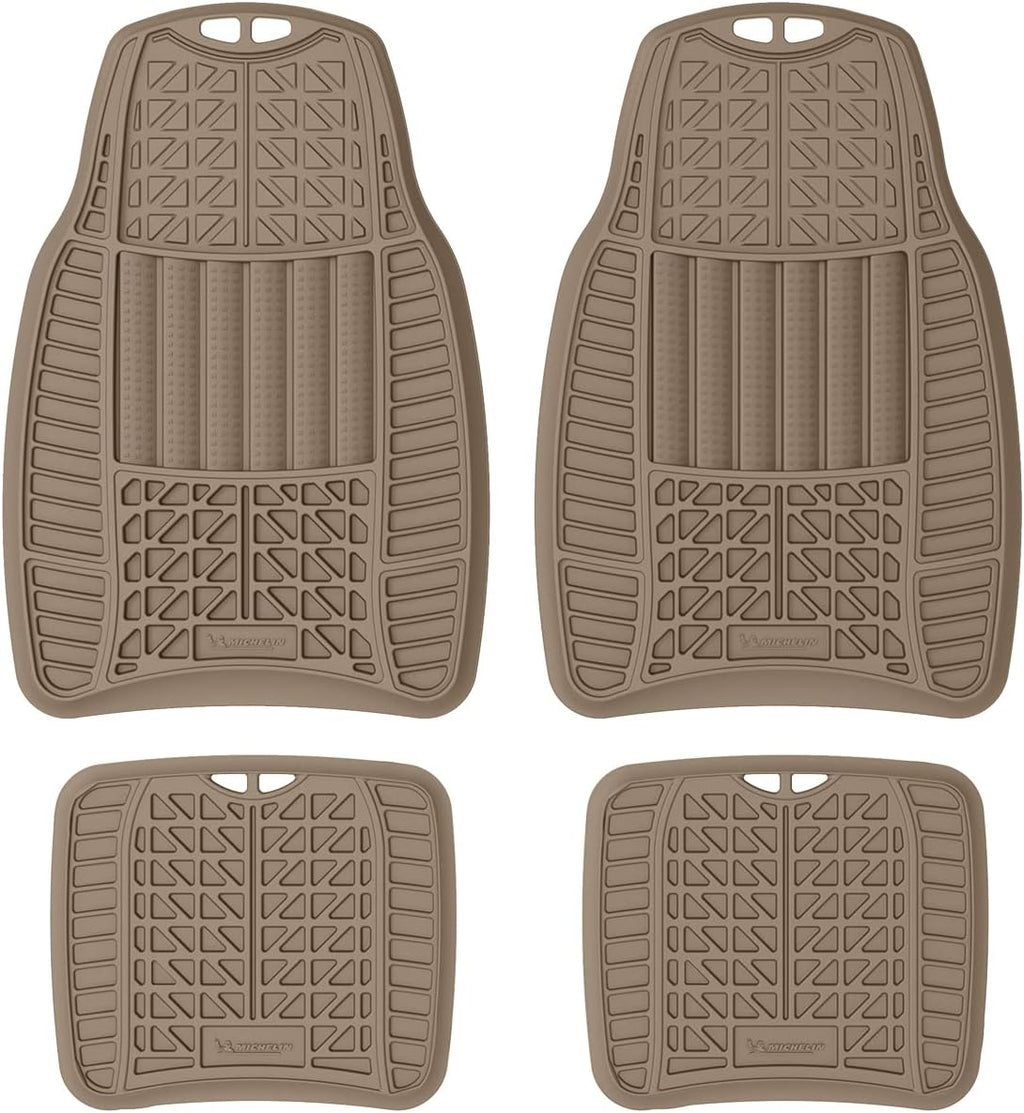 Gray 4pcs Rubber Floor Mats W6081
