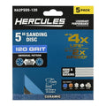 5 in. 120 Grit Ceramic Alumina Sanding Disc 5 Pack J295