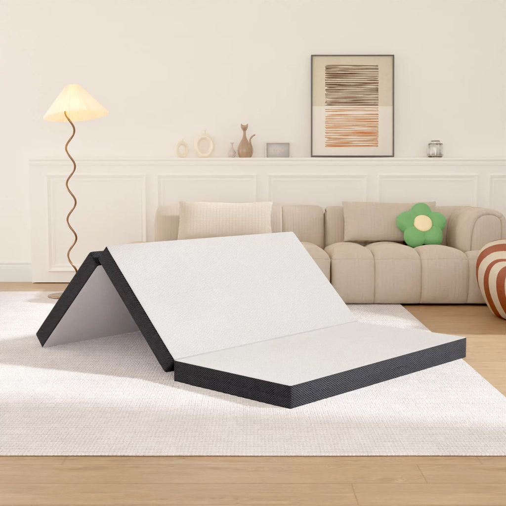 3 Inch Single Foldable Floor Mattress with Washable Cover M82393