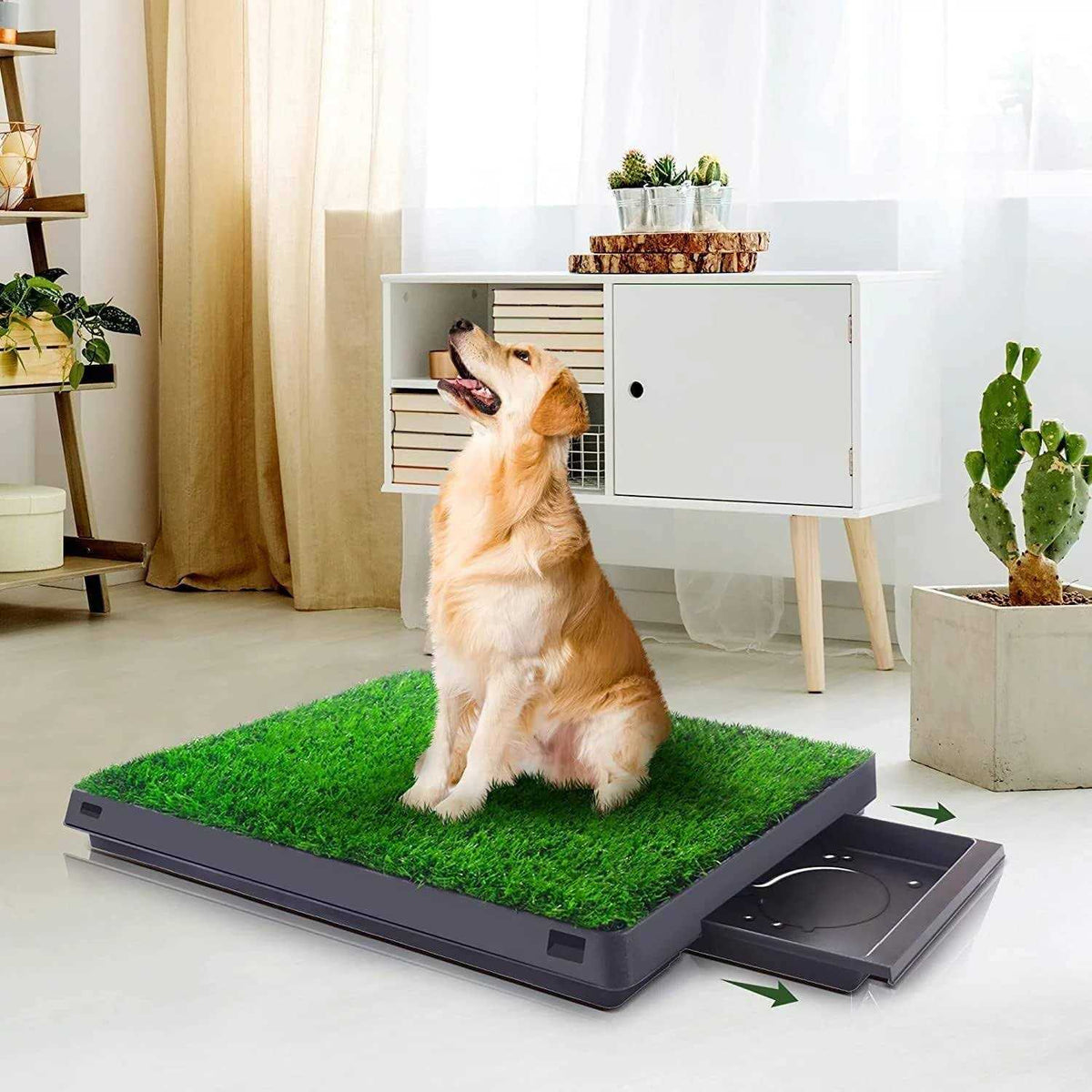 Dog Grass Pad with Tray 20” x 25” E658661