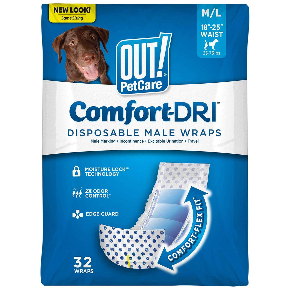 Disposable Male Dog Diapers with Leak Proof Fit R1696