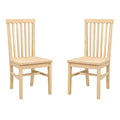 Set of Two Wood Side Dining Chairs F660270