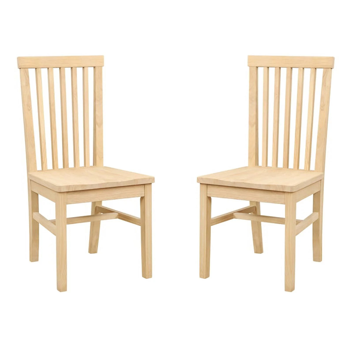 Set of Two Wood Side Dining Chairs F660270