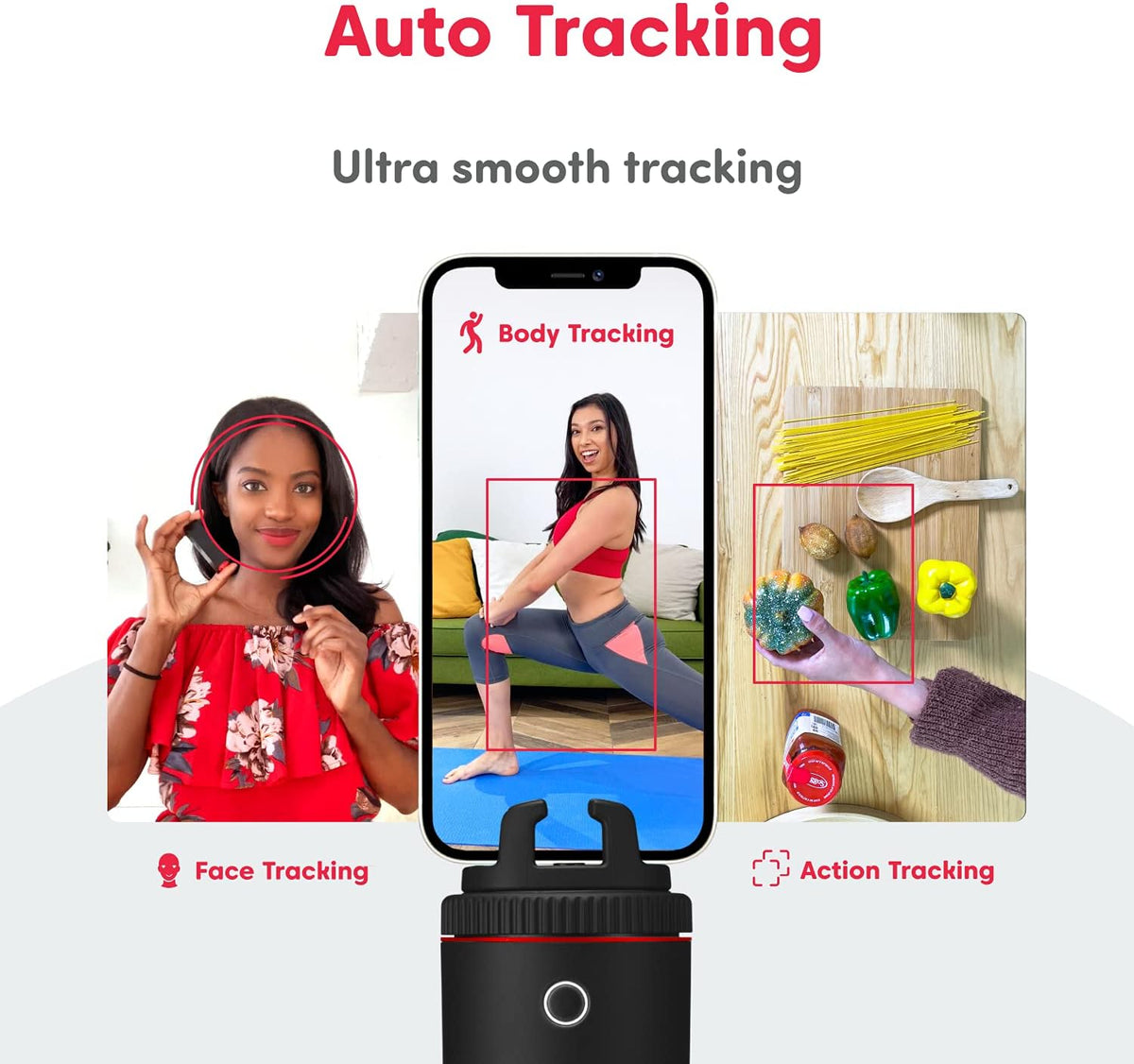 Auto Tracking Smartphone Mount with Remote Control F733995