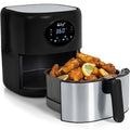 Black 3.7QT Digital Air Fryer with Non-Stick Basket M8894