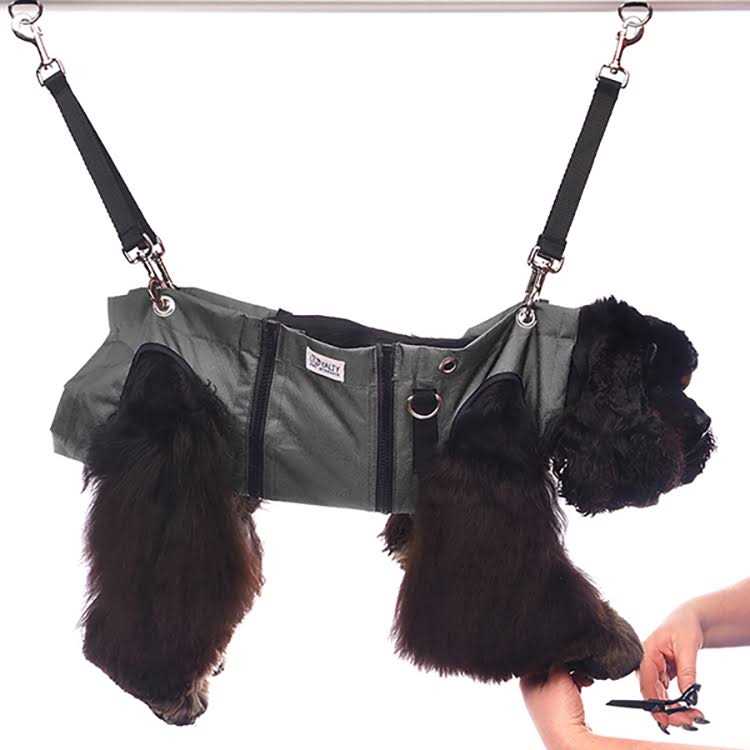 Black Pet Nail Grooming Hammock W629084