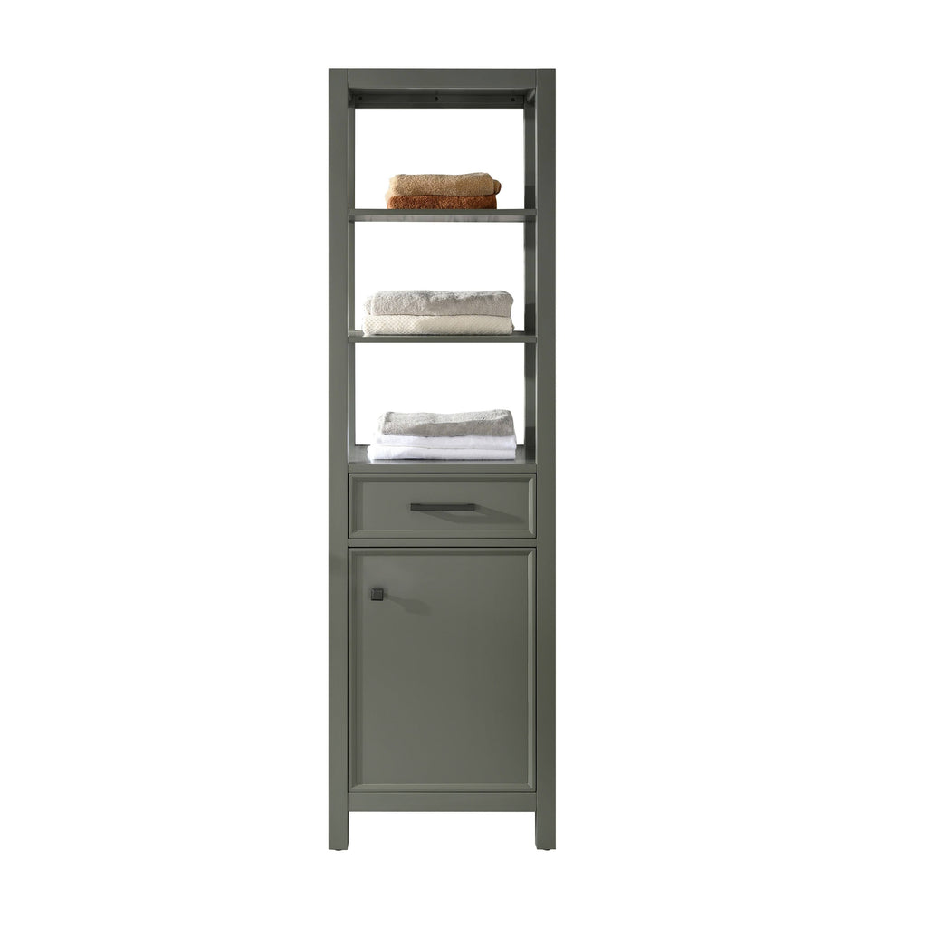 21x22 Pewter Green Linen Cabinet C812