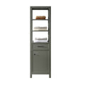 21x22 Pewter Green Linen Cabinet C812