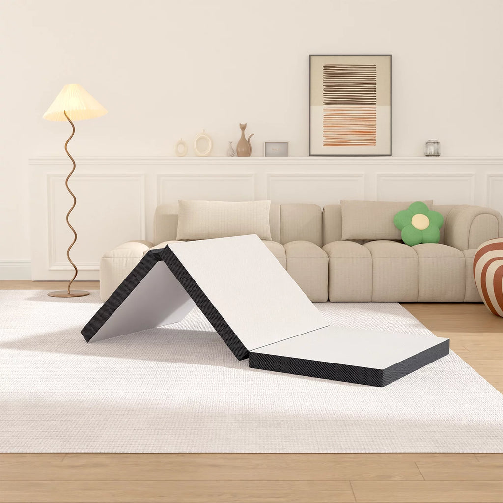 3 Inch Single Foldable Floor Mattress with Washable Cover M82393