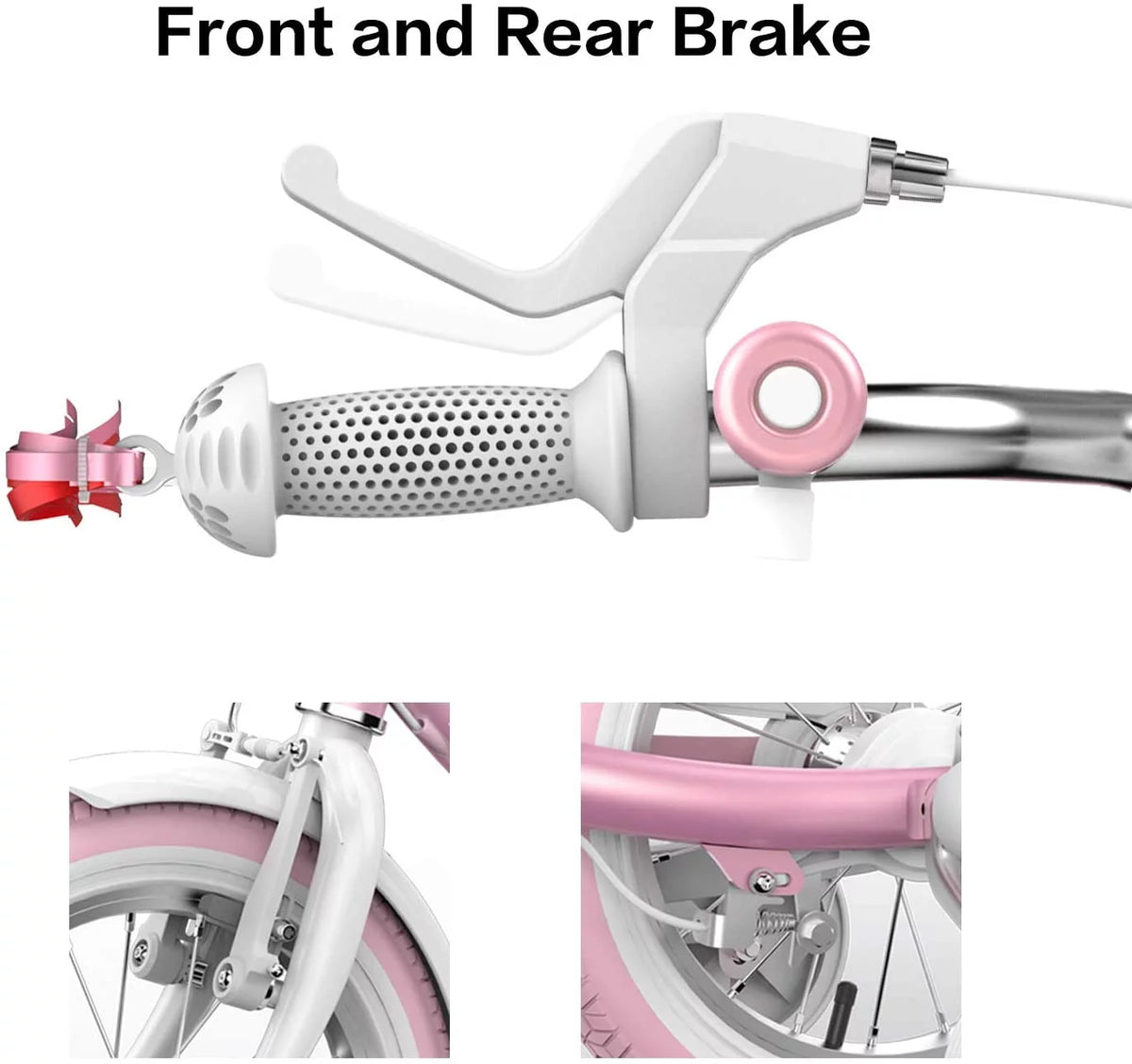 Kids 14 In. Pink Bicycle with Training Wheels O516190