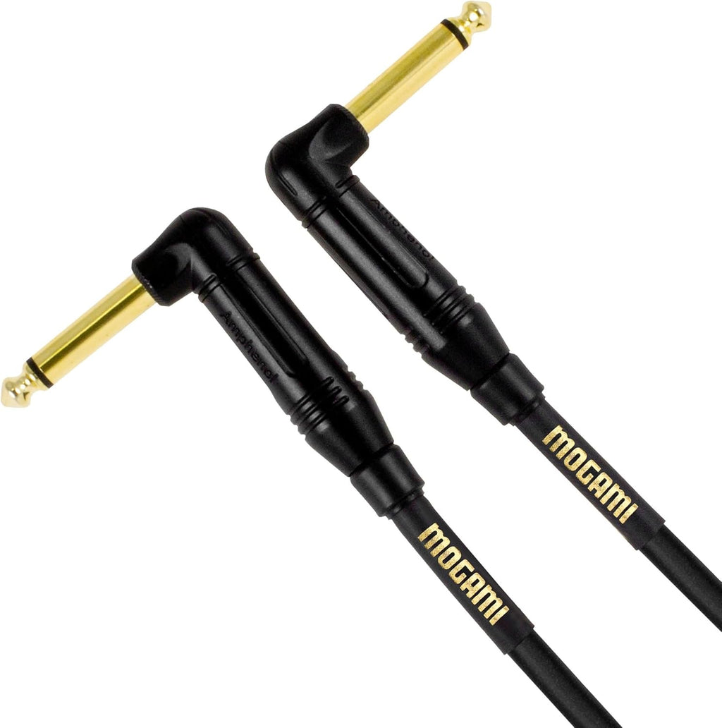 1/4 TS Male Right Angle Instrument Cable, 6 Foot U632099