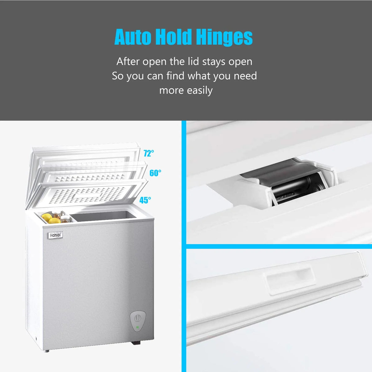 3.5 Cu.ft White Chest Freezer S145