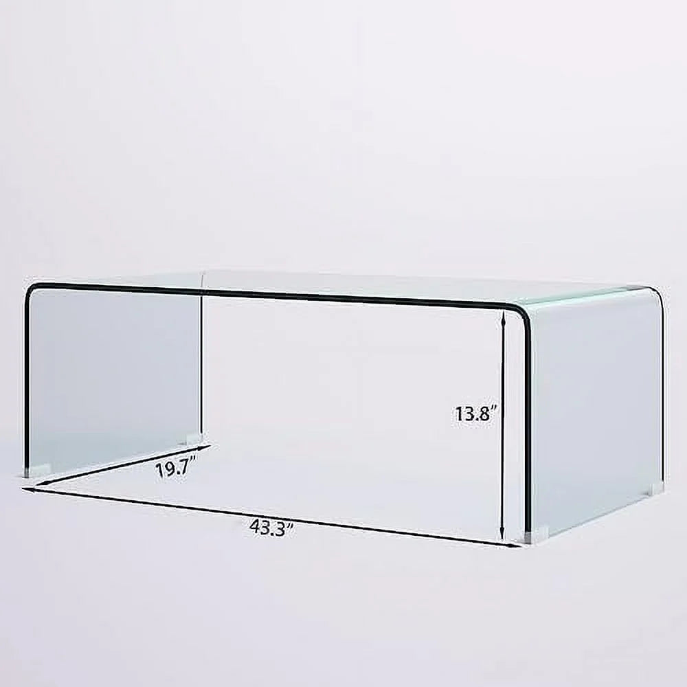 Glass End Table 20" x 20 x 19 S9543