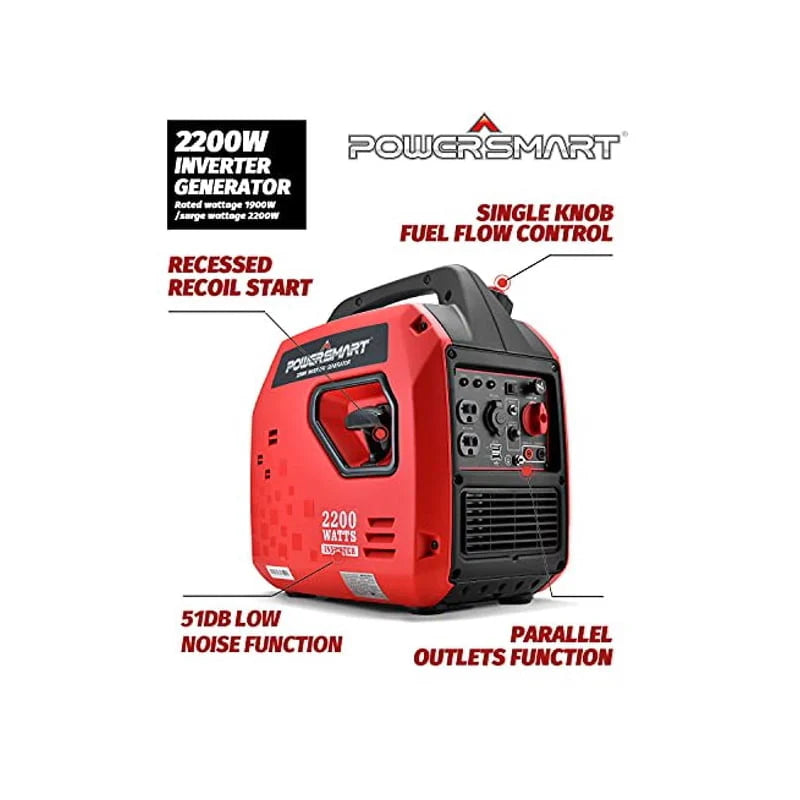 2200 Watts Gas Powered Inverter Generator D2885
